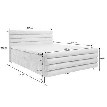 Кровать с матрасом